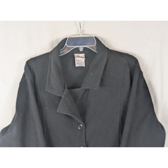 Vintage Y2K Disney Tinkerbell Fleece Jacket Black Women's Size 2XL/XXL - Picture 2 of 11